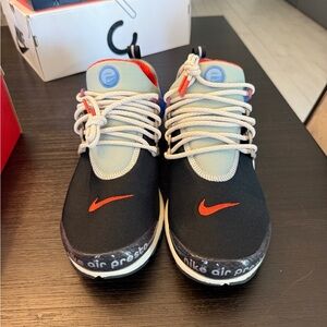 Nike mens Sneakers Black with Orange Accents